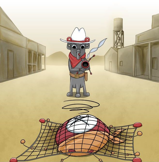 Karikatur Western